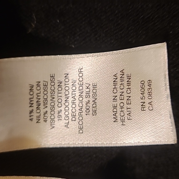 Jones New York Collection black ruffle neck cardigan. Size XL - Picture 6 of 6